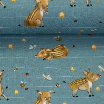 Baumwolljersey Swafing  LATHI WILDSCHWEIN